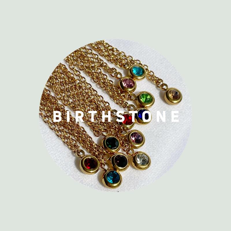 Alphabet Birthstone Paperclip Bracelet Silver (V-Z)– Aisha Wong