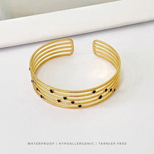 Celestial Dot Open Bangle Bracelet