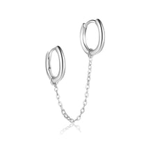 Double Huggie Chain Earring Earrings