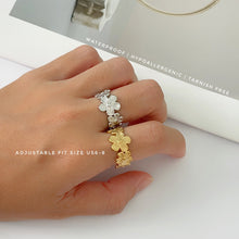 Flower Adjustable Ring Rings