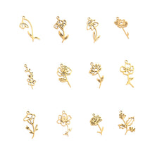 Flower Month Charm Charms & Pendants