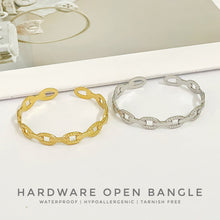 Hardware Open Bangle Bracelet