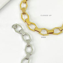 Hexagon Textured Chain Bracelet Bracelet