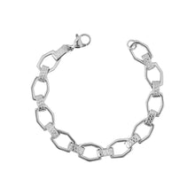 Hexagon Textured Chain Bracelet Bracelet