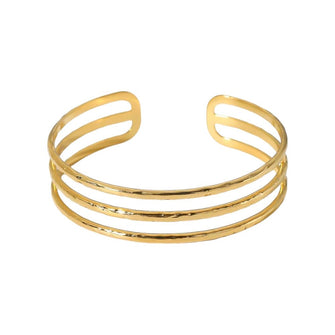 Hollow Line Open Bangle Bracelet