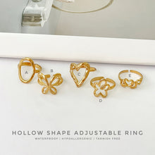 Hollow Shape Adjustable Ring Rings