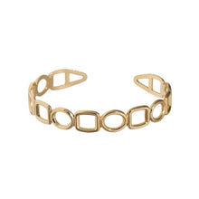 Hollow Shape Open Bangle Bracelet