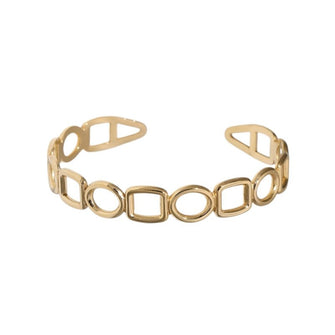 Hollow Shape Open Bangle Bracelet