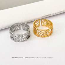 Leaf Adjustable Ring Rings