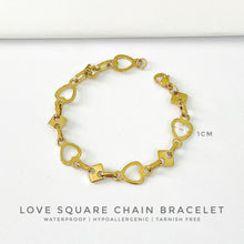 Love Square Chain Bracelet Bracelets