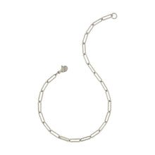 Paperclip Chain Anklet Silver Bracelets