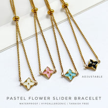 Pastel Flower Slider Bracelet Bracelet