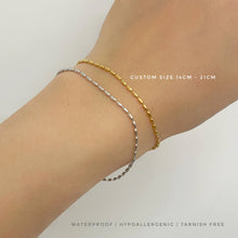 Rice Bead Oval Chain Bracelet Bracelets