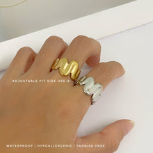 Textured Adjustable Ring Rings