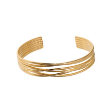 Twined Open Bangle Bracelet