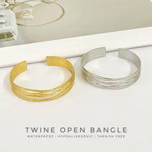 Twined Open Bangle Bracelet