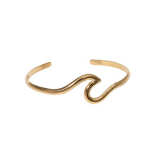 Wave Open Bangle Bracelets