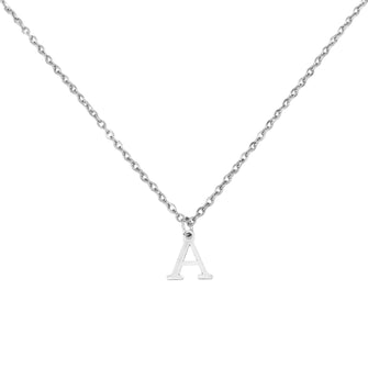 Alphabet Necklace Silver Necklaces