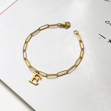 Alphabet Paperclip Bracelet Gold (N-Z) Bracelet