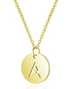 Initial Necklace Gold A - Aisha Wong Accessories