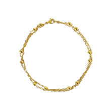 Beaded Chain Bracelet - gold