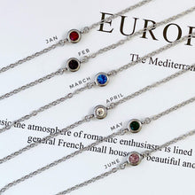 Birthstone Bracelet Cable Chain (Jan - June) Bracelets