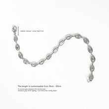Alphabet Birthstone Paperclip Bracelet Silver (V-Z)– Aisha Wong