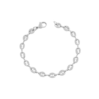 Coffee Bean Bracelet - Silver