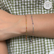 Colorful Minimal Bead Chain Bracelet Bracelet