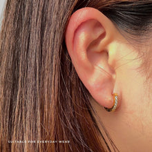 CZ Geometry Huggie Earring Earrings