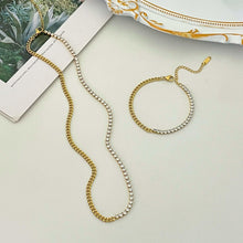 Duo Tennis Chain Necklace