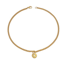 Gold Lock Wheat Chain Necklace Necklaces
