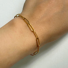 Gold Paperclip Chain Bracelet Bracelets