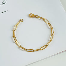 Gold Paperclip Chain Bracelet Bracelets