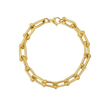 Gold U Chain Bracelet