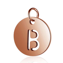 Initial Pendant Rose Gold (A-Z)