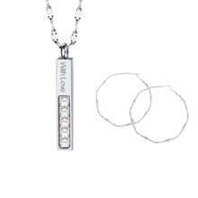 Love Minimalist Stainless Steel Necklace - Aisha Wong Accessories