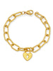 Love Oval Link Bracelet Gold