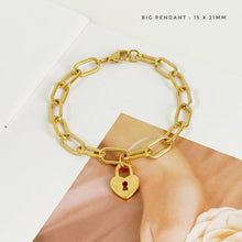 Love Oval Link Bracelet Gold Bracelets