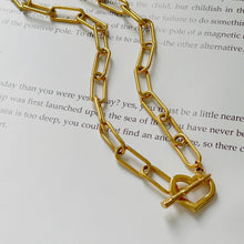 Love Toggle Oval Link Necklace Necklaces