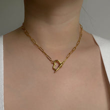 Love Toggle Paper Clip Necklace Necklaces