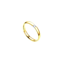 Minimal Zirconia Band Ring Gold