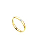 Minimal Zirconia Band Ring Gold