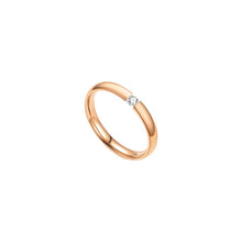 Minimal Zirconia Band Ring Rose Gold