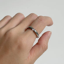 Minimal Zirconia Band Ring Silver Rings