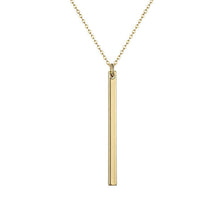 Gold Minimalist Bar Necklace