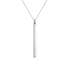 Silver Minimalist Bar Necklace
