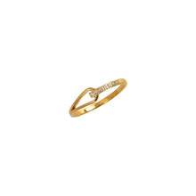 Modern Zirconia Knot Ring Rings