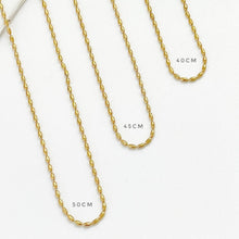 Rice Bead Oval Chain Necklace Necklaces