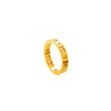 Roman Numerals Diamond Ring Gold Rings